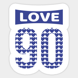 Love Blue 90 Sticker